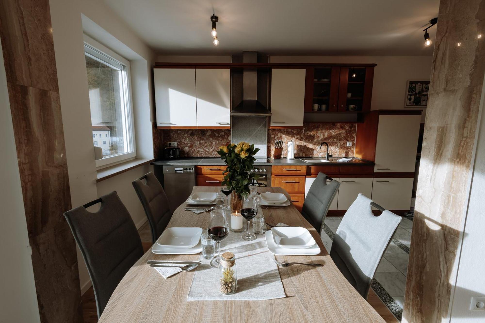 Stilvolles Appartement Mit Blick Auf Das Dreifluesse-Eck Passau Eksteriør bilde